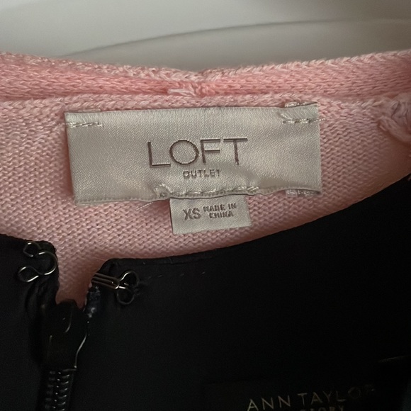 Ann Taylor Factory Black with Peach/White flower Dress with Matching Loft Shrug - Picture 7 of 10